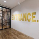 Entrance Office Wall Sticker - Gold Foil