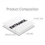 Entrance Office Wall Sticker - Product Composition