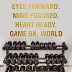 Game On World Wall Sticker - Gold Foil