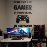 German Gamer Wandtattoo