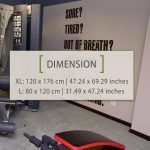 Good It's Working Gym Wall Decal - Dimensions