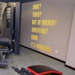Good It's Working Gym Wall Decal - Gold Foil