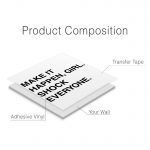Make It Happen Girl Wall Sticker - Product Composition