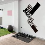 No Pain No Gain Wall Sticker