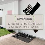 No Pain No Gain Wall Sticker - Dimensions