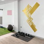No Pain No Gain Wall Sticker - Gold Foil