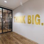 Think Big Office Wall Sticker - Gold Foil