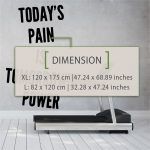Todays Pain is Tomorrows Power Wall Decal - Dimensions