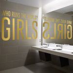 Who Runs The World Girls Wall Decal - Gold Foil
