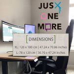 Just On More Game Wall Decal - Product Composition - Dimensions