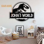 Jurassic World Name Wall Sticker