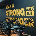 Walk In Strong Wall Sticker - Gold Foil