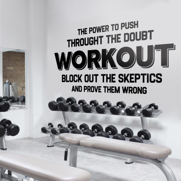 Workout Gym Wall Sticker