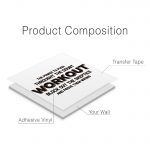 Workout Gym Wall Sticker - Product Composition