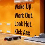 Wake Up Gym Wall Sticker