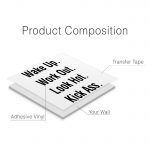 Wake Up Gym Wall Sticker - Product Composition