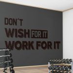 Work For It Wall Sticker - Black
