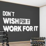 Work For It Wall Sticker - White