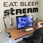 Eat Sleep Stream Wall Sticker