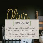 Custom Name Wall Sticker - Dimensions