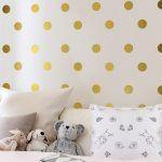 Dots Wall Sticker Decoration - Gold Foil