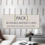 Double Lines Wall Stickers - Pack
