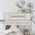 Hand Drawn Flowers Decor - Dimensions
