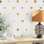 Hearts Cute Wall Decoration - Gold Foil