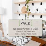 Mid Century Effect Wall Stickers - Pack