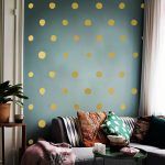 Polka Dots Wall Stickers - Gold Foil