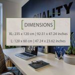 Quality Office Wall Sticker - Dimensions