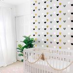 Rainbow Hearts Wall Stickers - Gold Foil