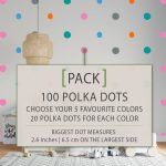 Rainbow Polka Dots Stickers - Pack