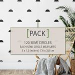 Semi Circles Wall Stickers - Pack