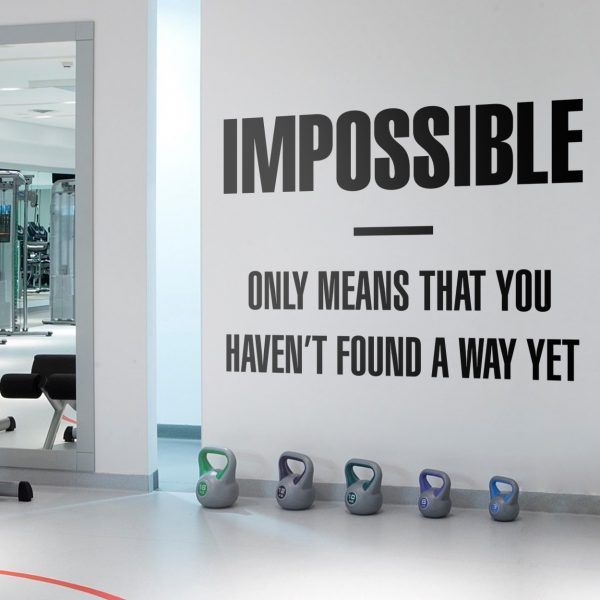 Impossible Gym Wall Sticker