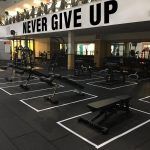 Never Give Up Gym Wall Decal