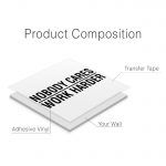 Nobody Cares Work Harder Gym Sticker - Product Composition