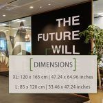 The Future Will Be Bright Wall Sticker - Dimensions
