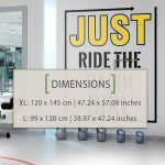 Cycling Wall Sticker - Dimensions