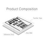 Cycling Wall Sticker - Product Composition