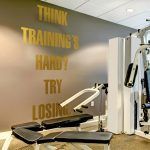 Training is Hard Gym Wall Sticker - Gold