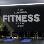 Fitness Quote Wall Sticker