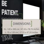 Progress Takes Time Wall Sticker - Dimensions