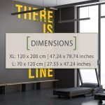 There Is No Finish Line Gym Decor - Dimensions