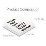 Wake And Run Gym Wall Sticker - Product Composition