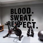 Blood Sweat Respect Wall Decal
