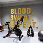 Blood Sweat Respect Wall Decal - Gold