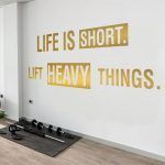 Lift Heavy Things Gym Decal - Gold