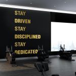 Stay Driven Wall Sticker - Gold