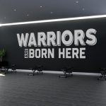 Warriors are Born Here Gym Decor